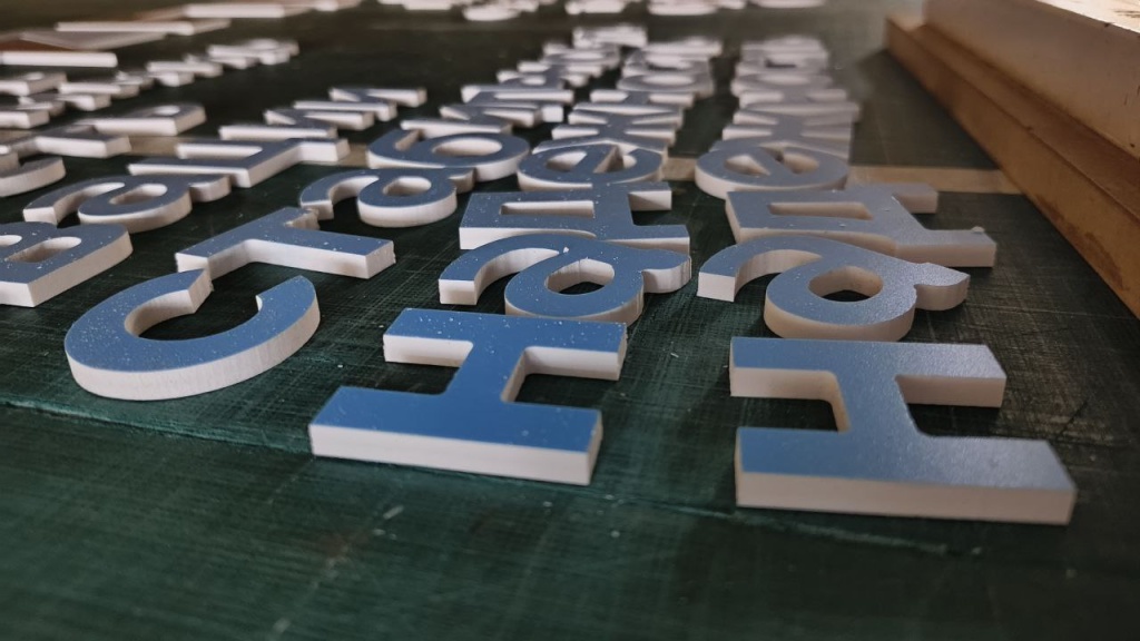 Буквы из ПВХ с уф-печатью